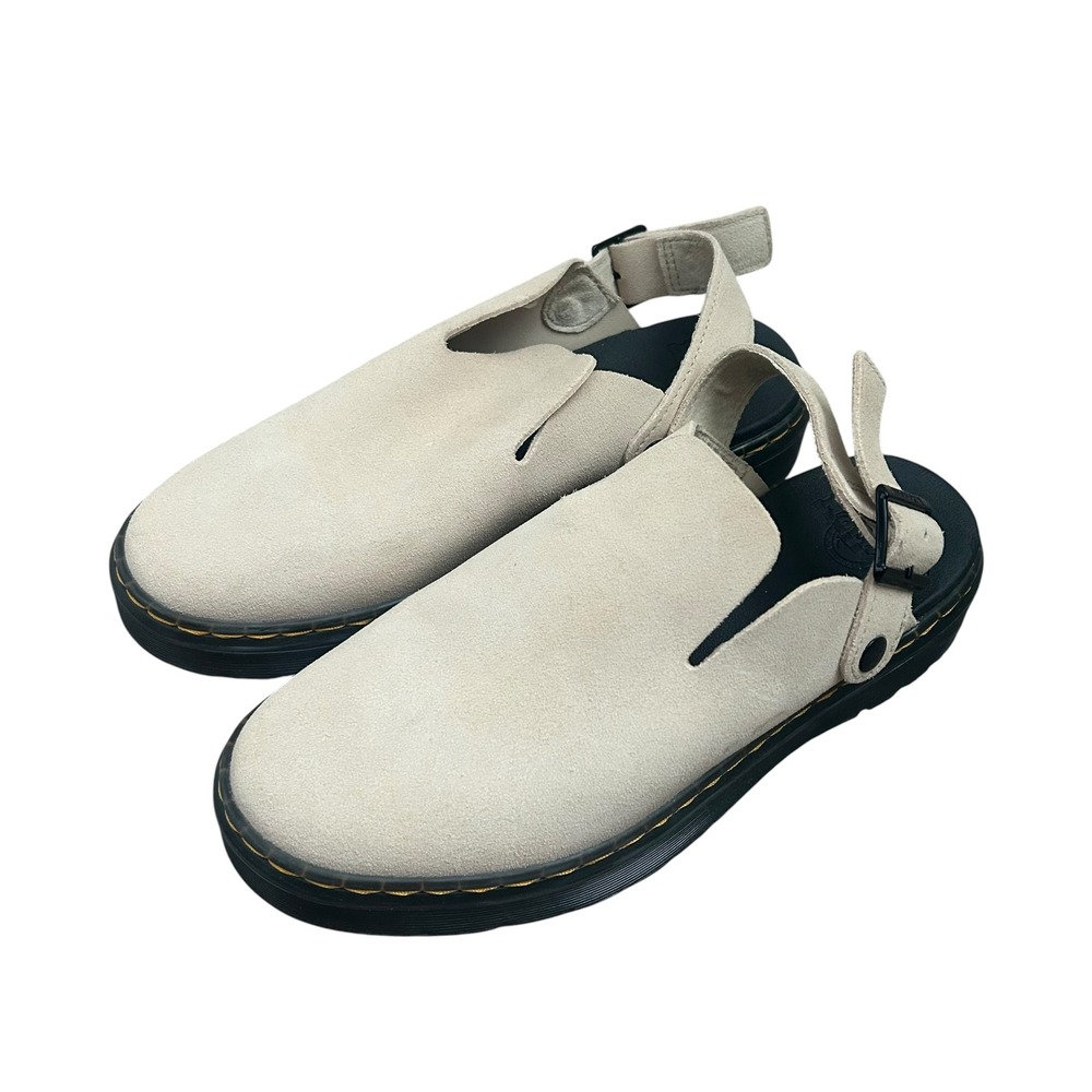 Dr. Martens Carlson Slingback Mules‎ Suede Warm Sand Womens 8/EU 39